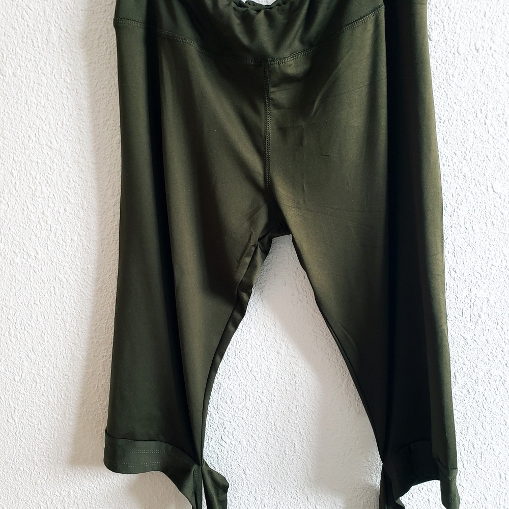 Yoga Fitness Cropped Leggins Wrap Ribbons - Picture 9 of 9